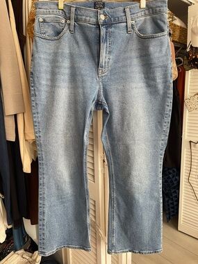 J.Crew mid rise flare, crop women’s jeans, size 33